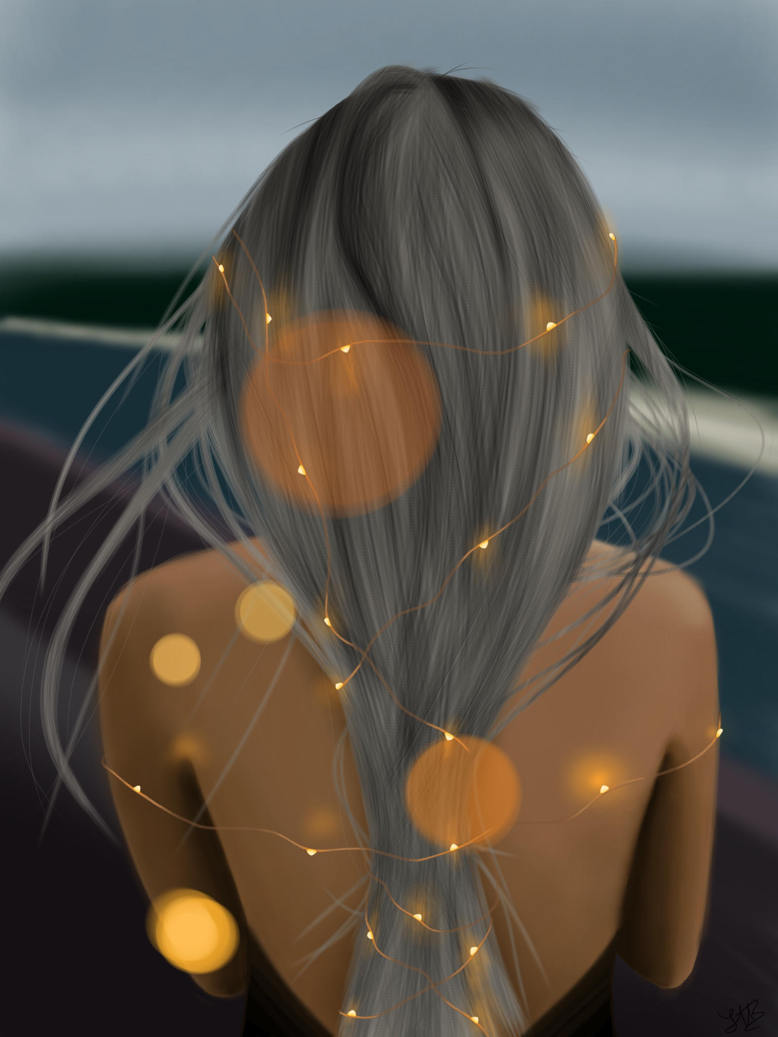 Fairy light photography speedpaint by Laanuei