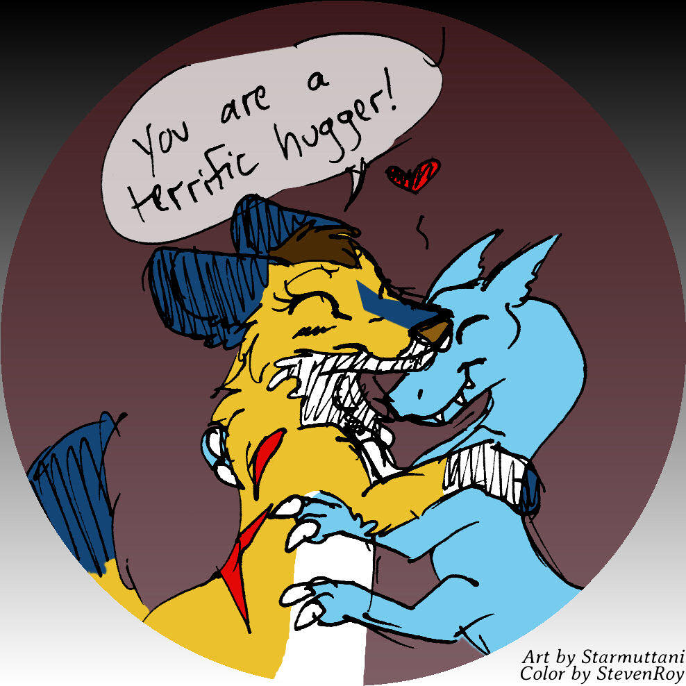 A Fluffy Dhole Hug for Gargles by StevenRoy