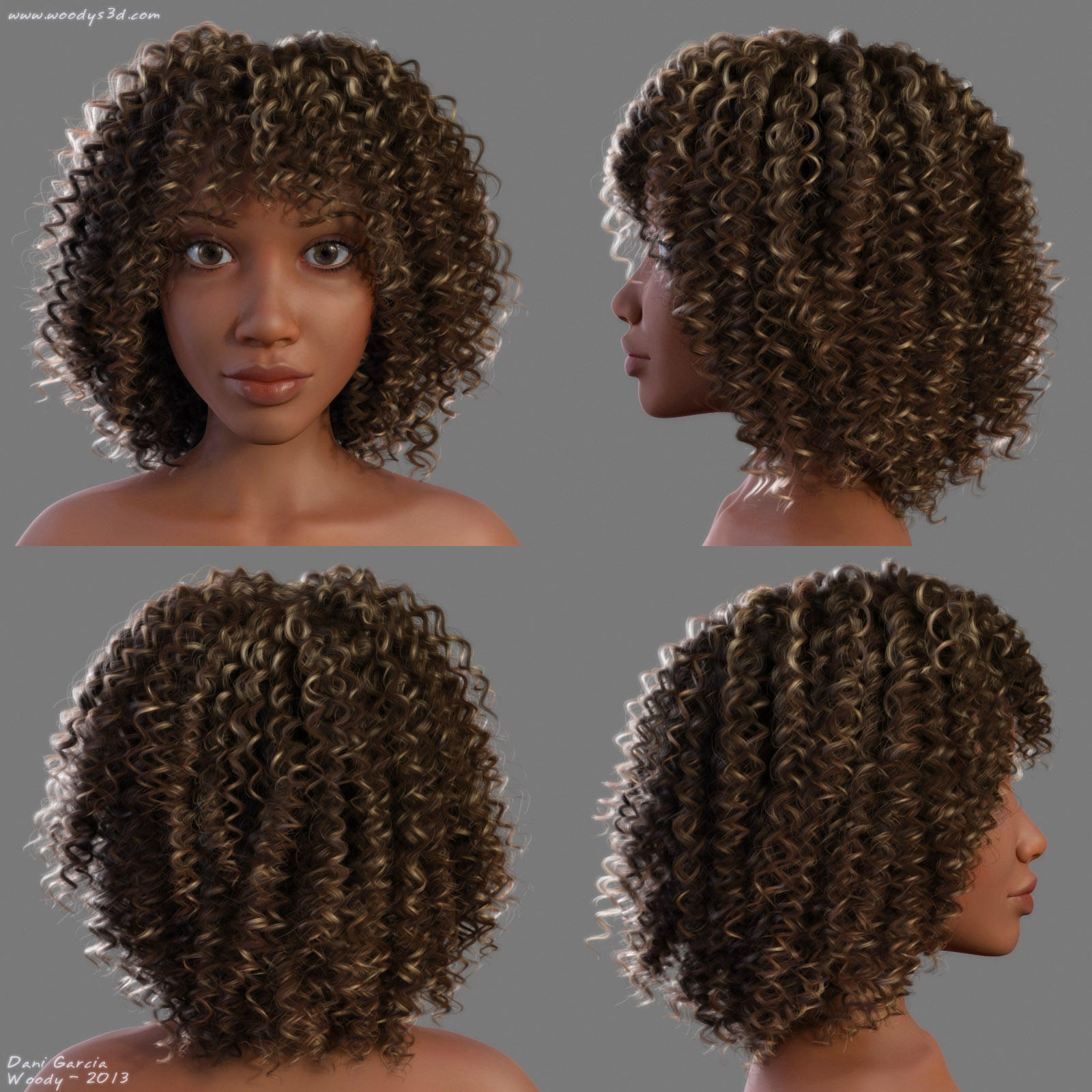 Naomi Head/Hair by Woodys3d