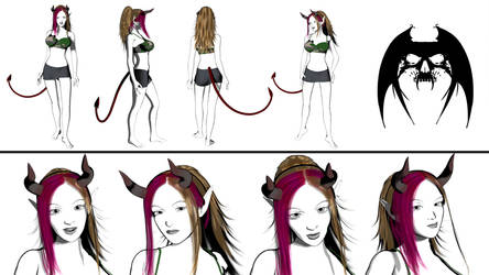 Sassy Character sheet 2014 by AnubicDarque