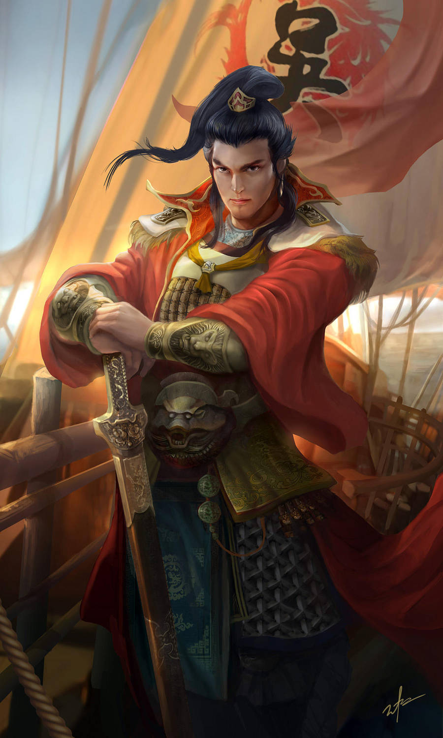 Dynasty warrior - SunQuan by derrickSong
