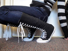 Black Friday-Black Converse by foreverprairie