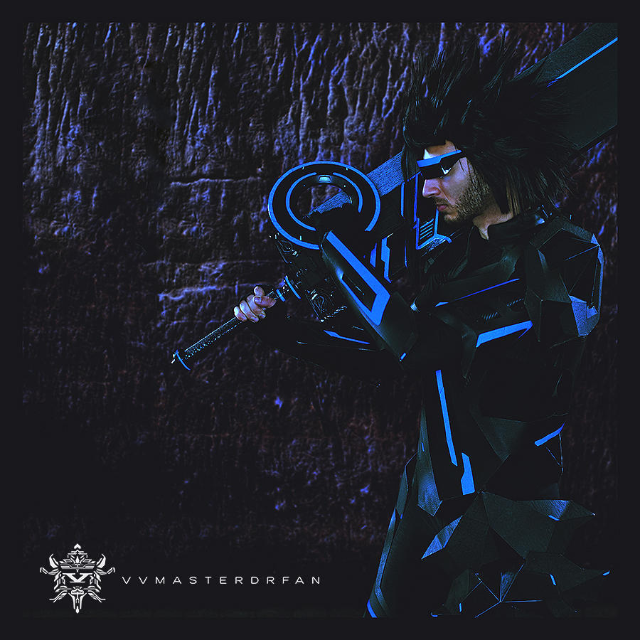 Zack Fair x TRON: Legacy 2 by vvmasterdrfan