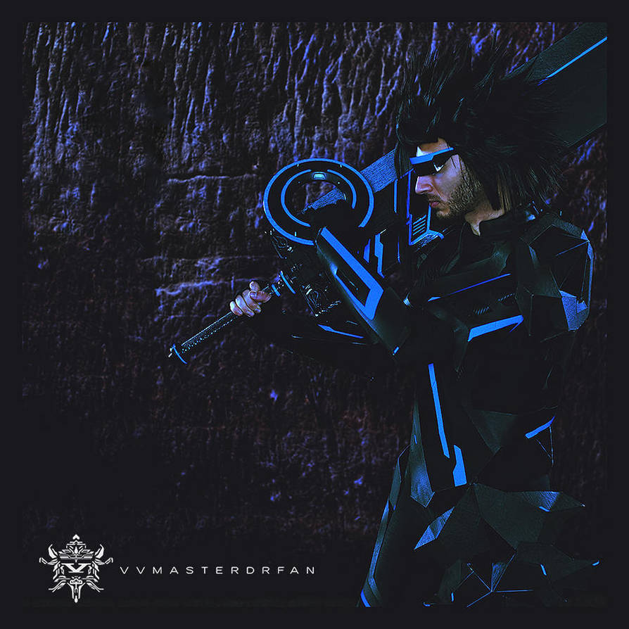 Zack Fair x TRON: Legacy 2 by vvmasterdrfan