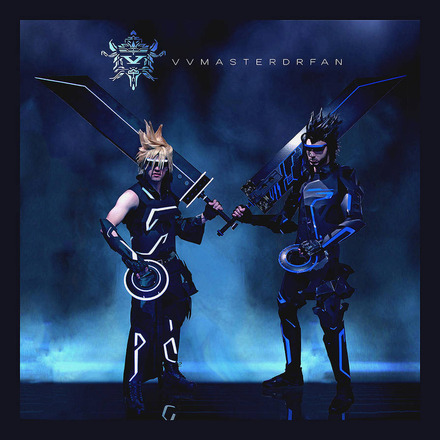 Cloud Strife and Zack Fair - FFVII x TRON by vvmasterdrfan
