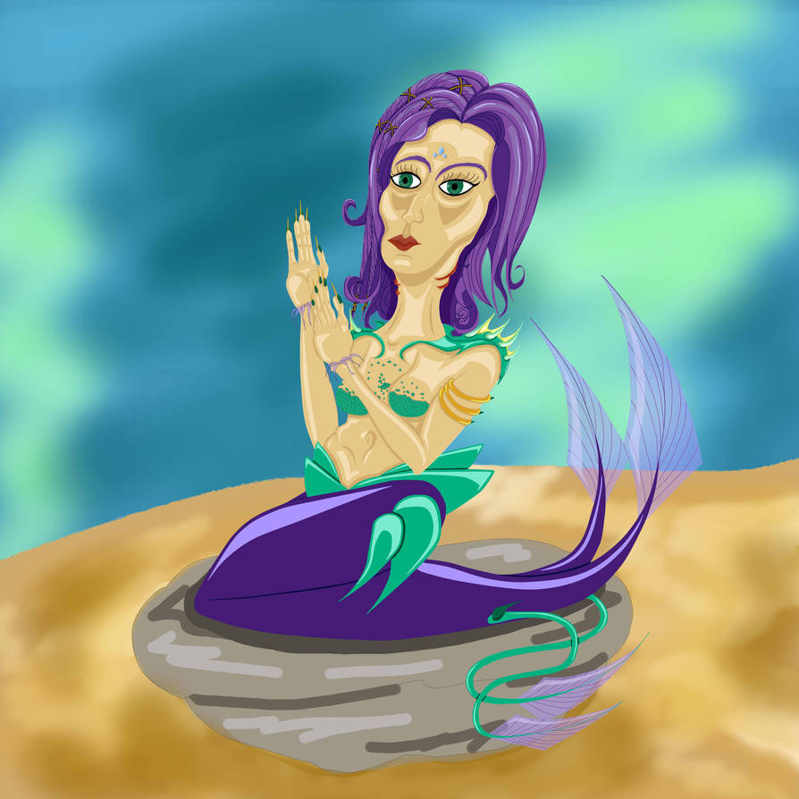 Illyana the Sea Hag Character Design by KaterineHowardRose