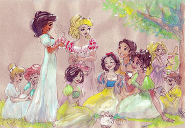 Regency princess picnic by TaijaVigilia