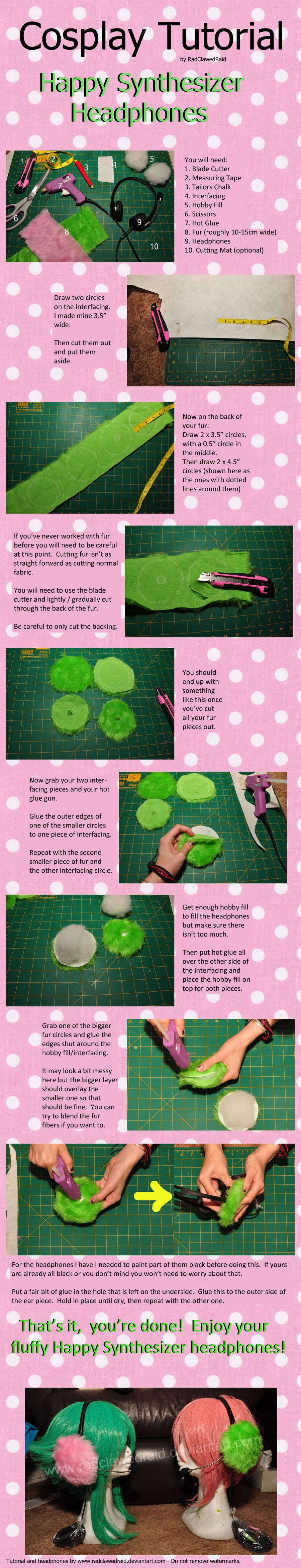 Cosplay Tutorial: Happy Synthesizer Headphones by RadClawedRaid