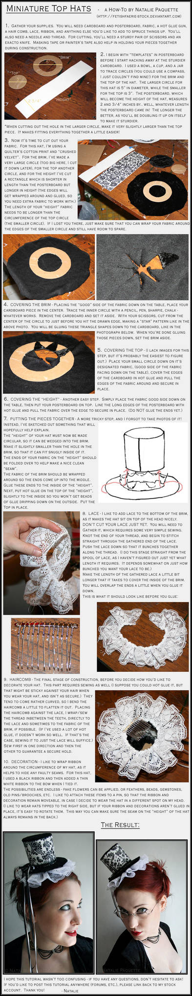 Mini Top Hat Tutorial by fetishfaerie-stock