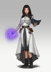 white wizard Raven by macarious