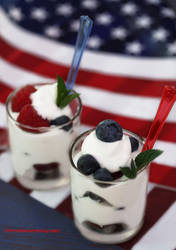 Berry Parfait for 4th of July Celebration by theresahelmer