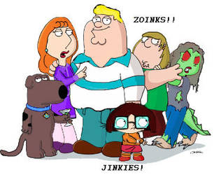 Scooby Doo and Family Guy by bloodymoon100