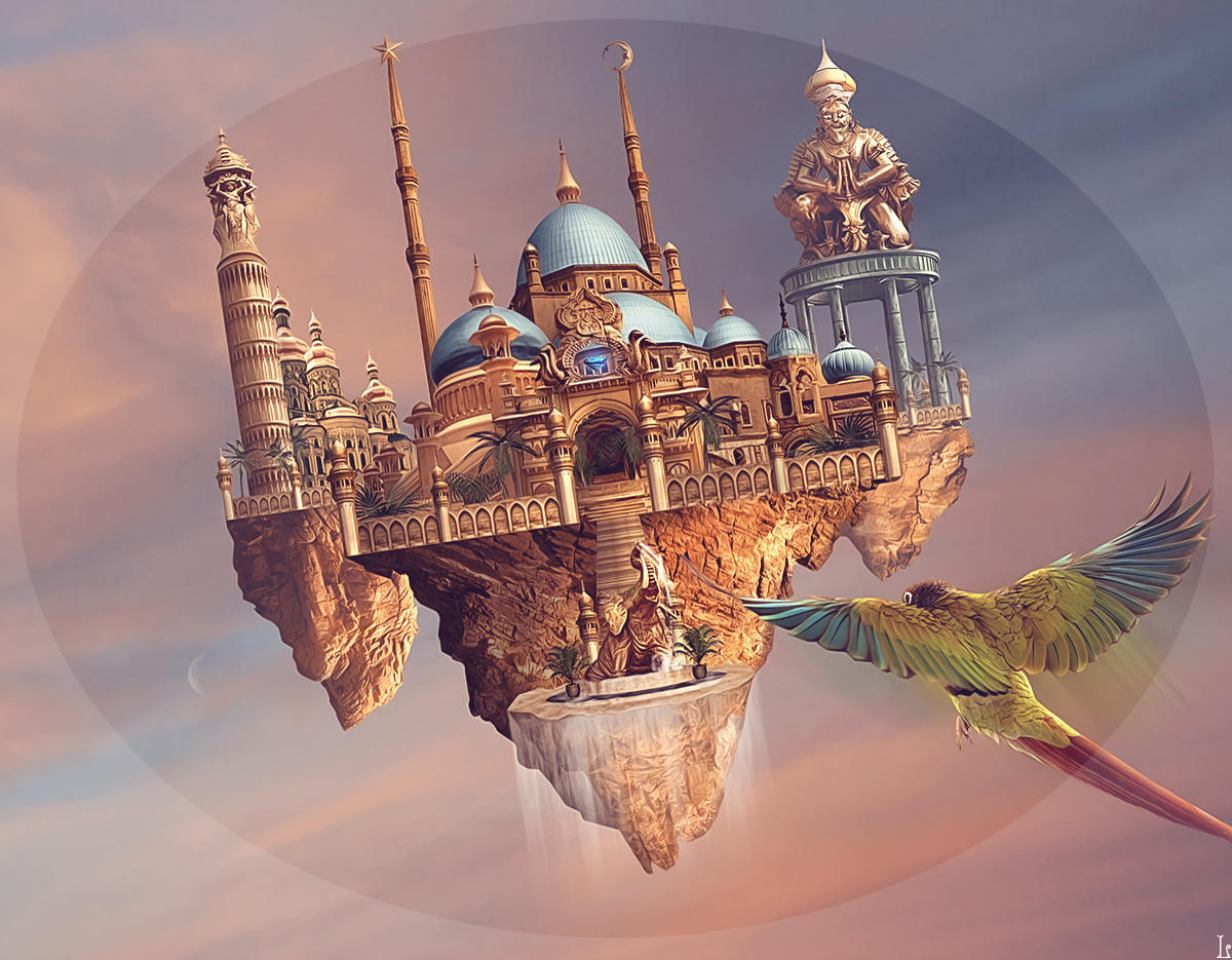 Flying City by Nikulina-Helena