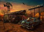 The Abandoned Gas Station by vladimirpetkovic