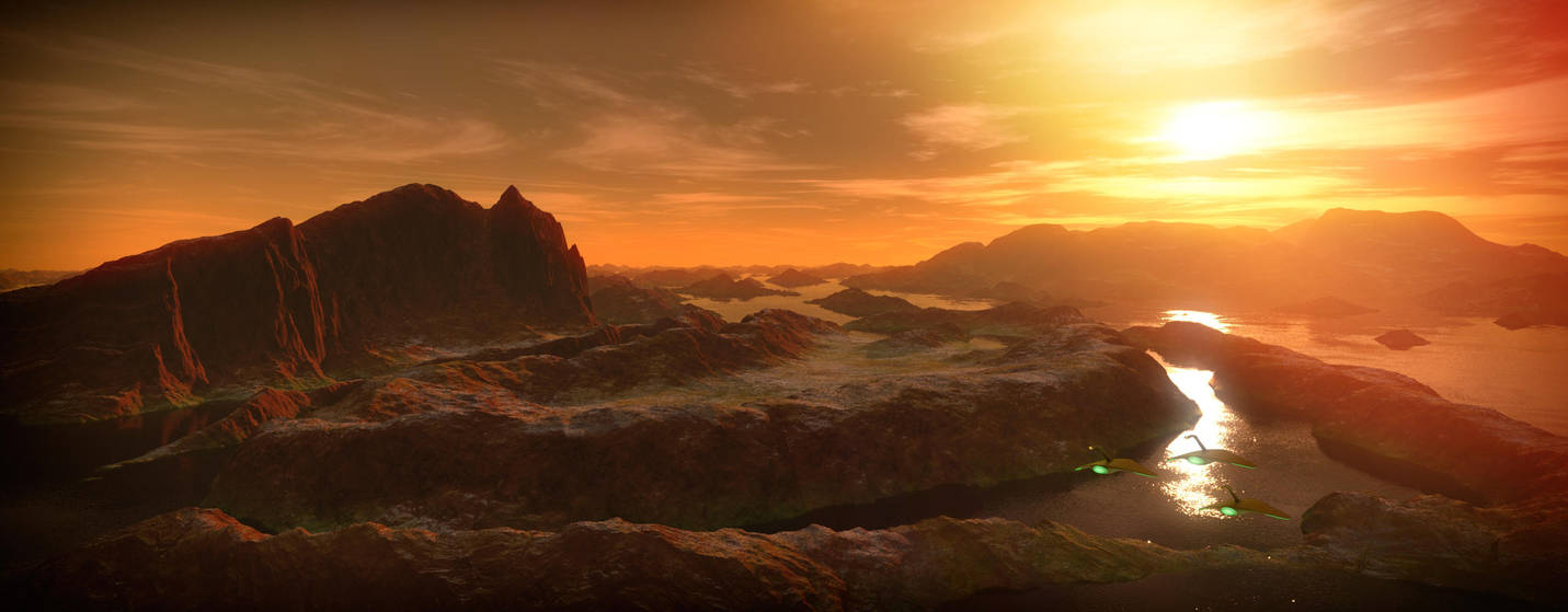 A billion years ago on Mars. by SteveReeves