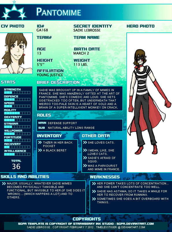 SGPA Young Justice - Pantomime by timelesstiger