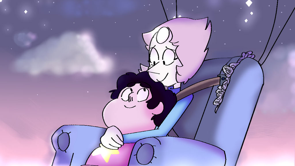 MAN steven universe backgrounds are so fucki gn gorgeous no wonder its a gr8 show So i just watched space race for the 10000000000000th time and I just wanted to redraw this scene becAUSE SKY Redra...
