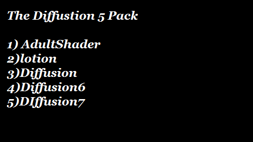 MMD Diffusion Pack by MMD3DCG