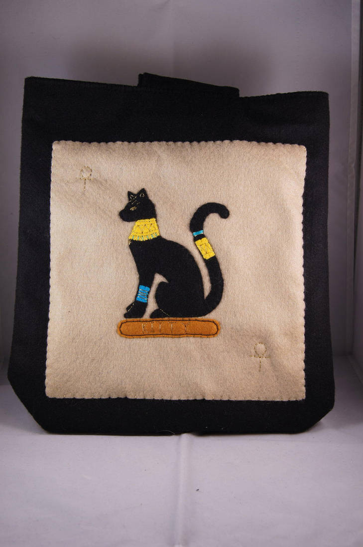 Egyptian Cat Cover by VickitoriaEmbroidery