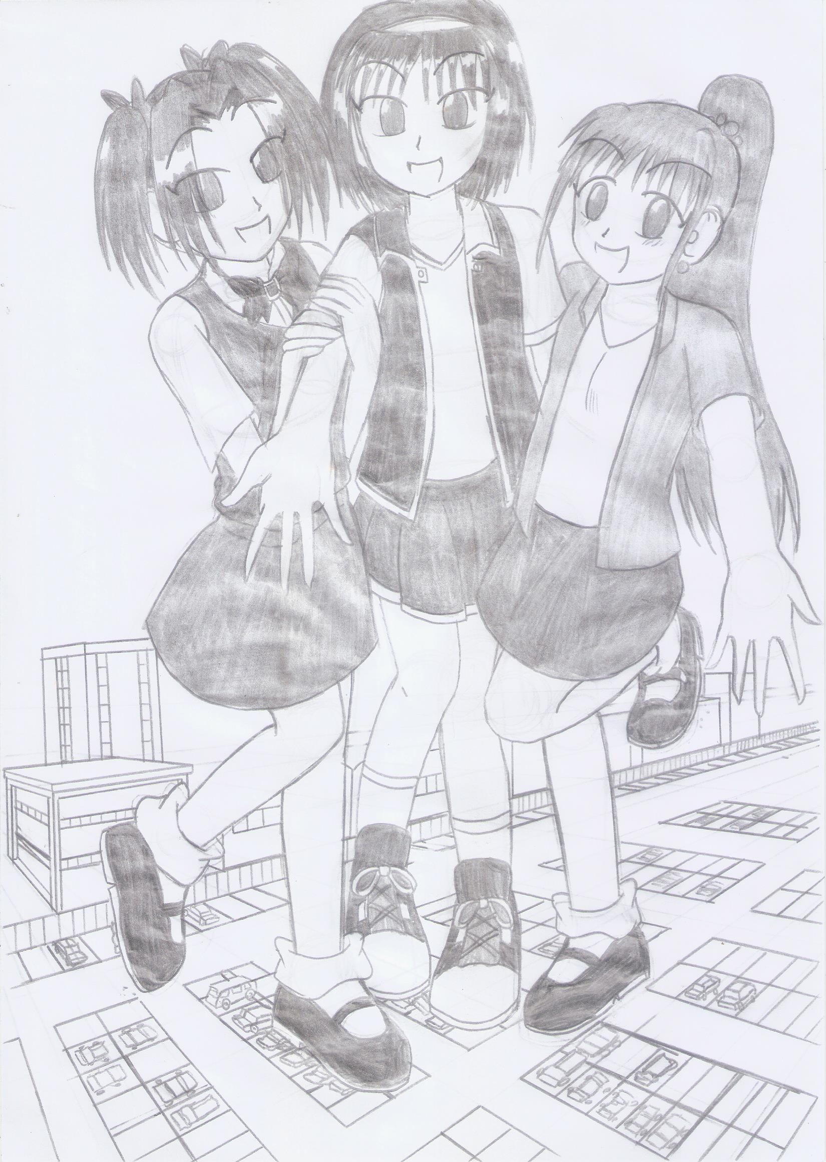Keiko, Rem And Min-Hwa by TheKenzai1987