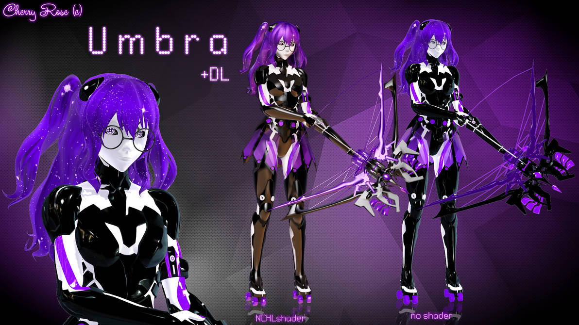 MMD model - Kuroyu-styled Umbra (DL) by CherryRoseC