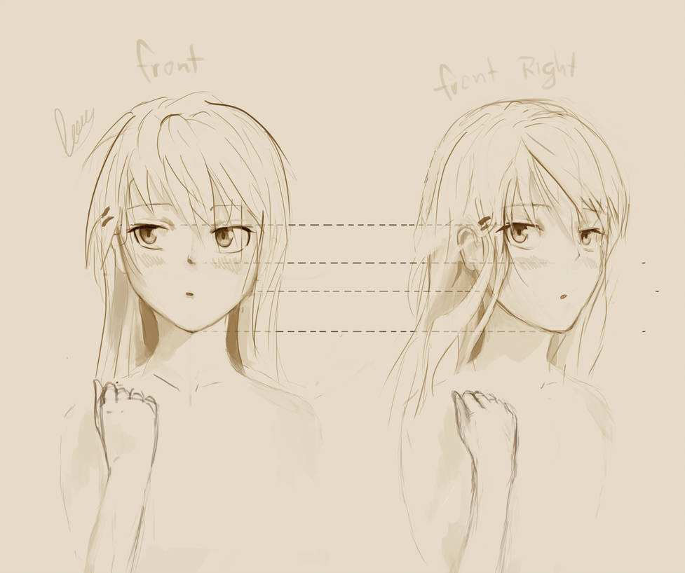 Anime Drawing Practice 3 By Leer5 On Deviantart