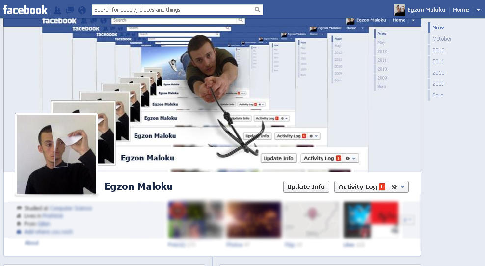 my facebook timeline cover by XoN1
