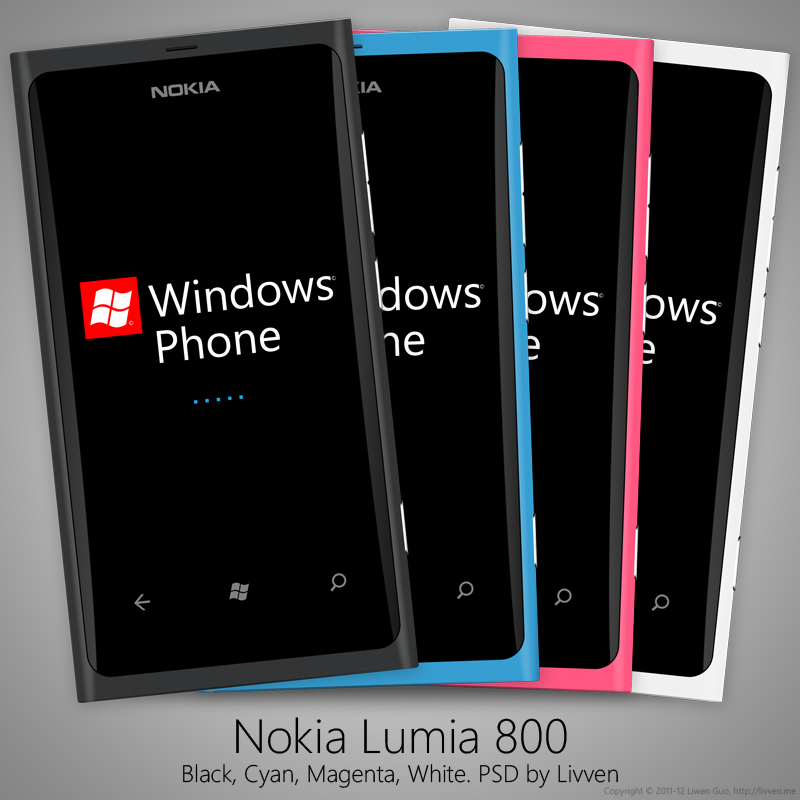 Nokia Lumia 800 PSD by Livven