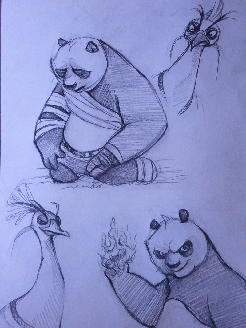 Kung Fu Panda 2 sketches by ChanChili