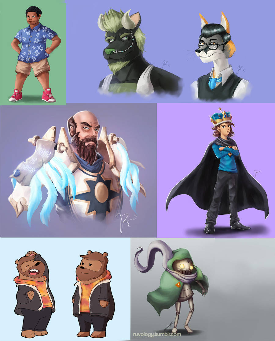 bunch of commissions by Jruva