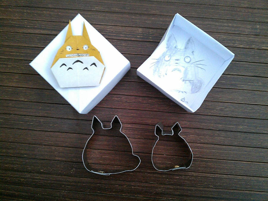 pair of Totoro cookie cutter by meeko-okeem