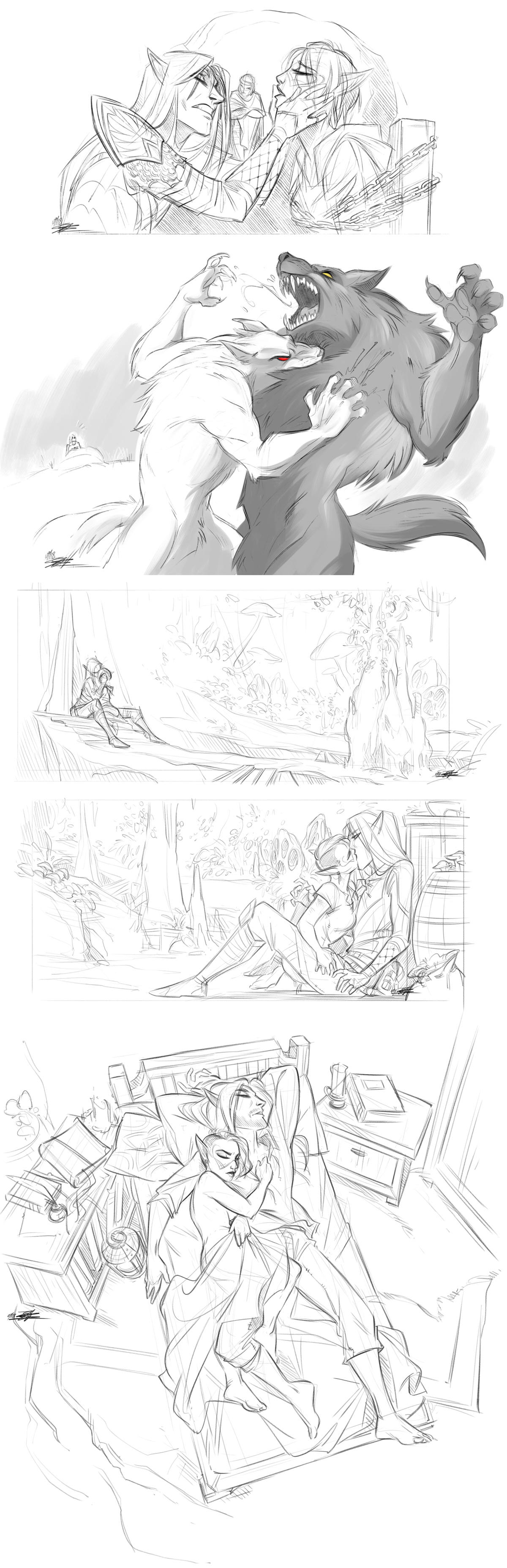 Aezar's RP Doodle Dump ... Part II by Quarter-Virus