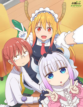 Maid Dragon selfie by NickBeja