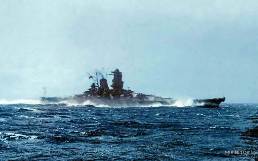 Battleship Yamato colored by tr4br