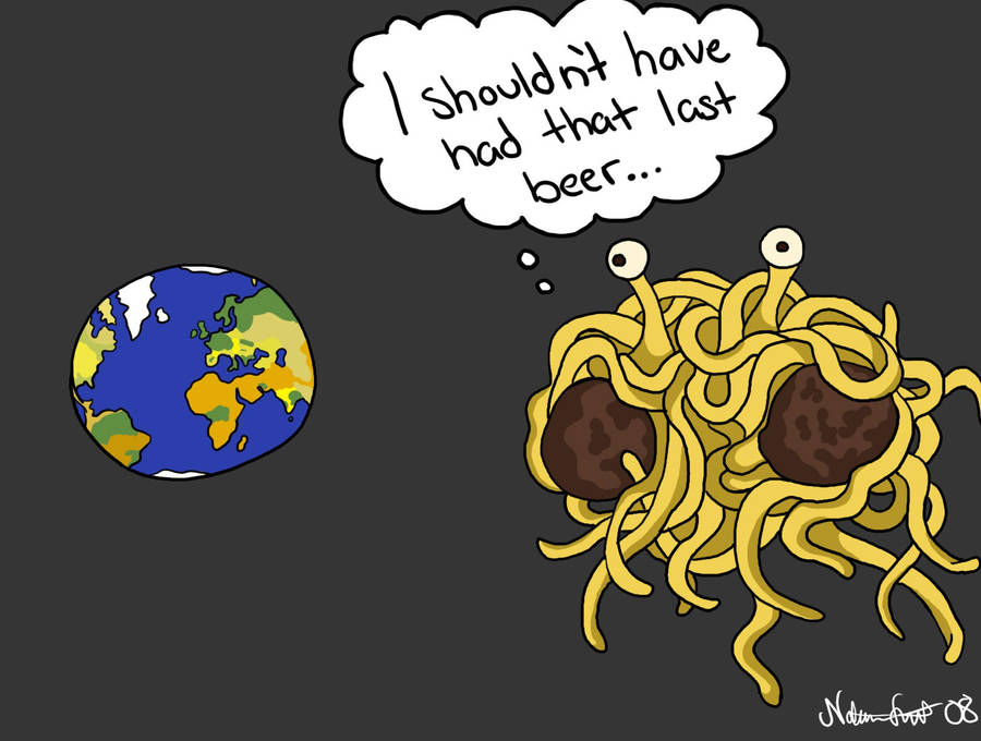 Flying Spaghetti Monster by Nataliie