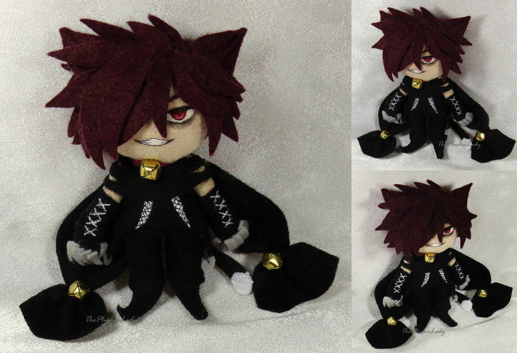 Tiny Flat Plushie: Cheshire by ThePlushieLady Tiny Flat Plushie: Cheshire by ThePlushieLady