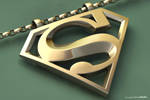 Superman Pendant by JeremyMallin