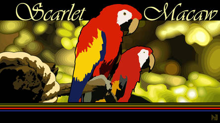 Scarlet Macaws by JeremyMallin