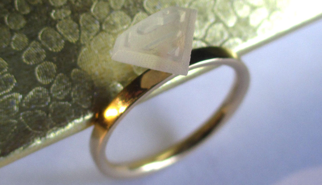 Superhero Solitaire Kara Wedding Ring by JeremyMallin