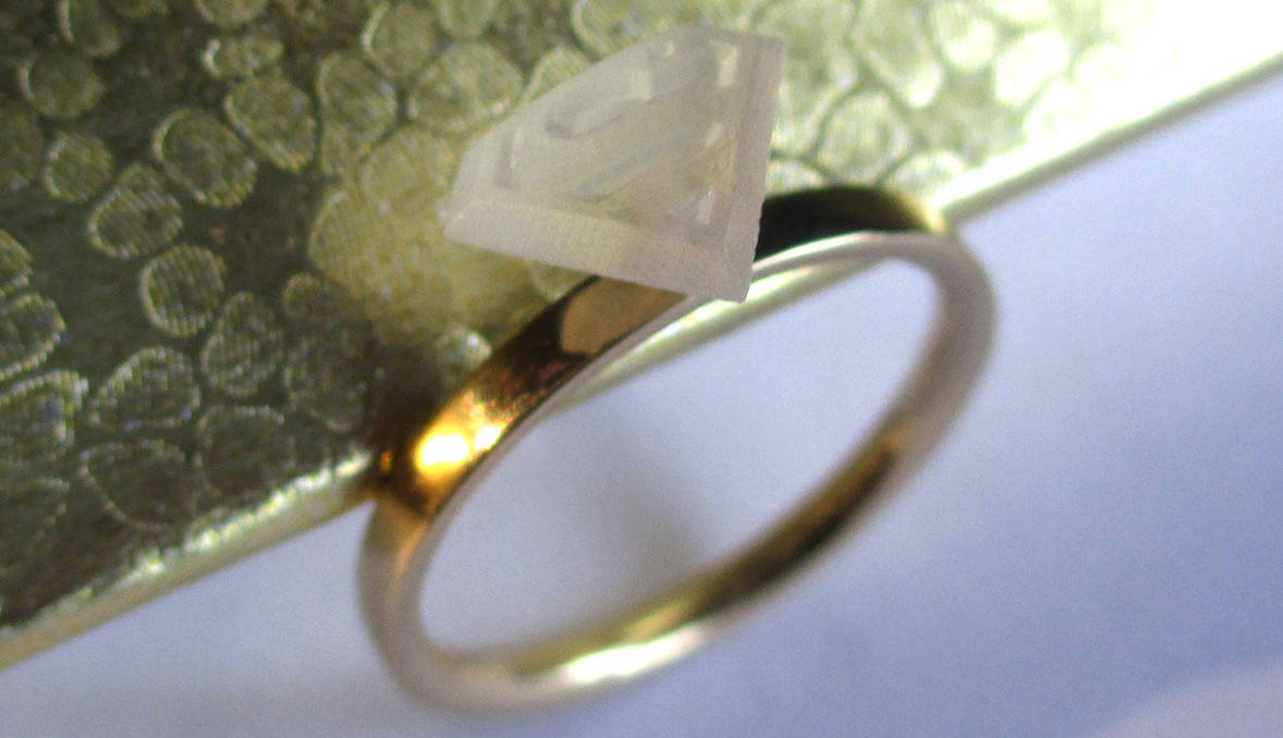 Superhero Solitaire Kara Wedding Ring by JeremyMallin