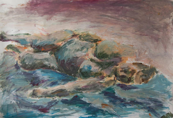Woman Stranded at the Beach by mazurada