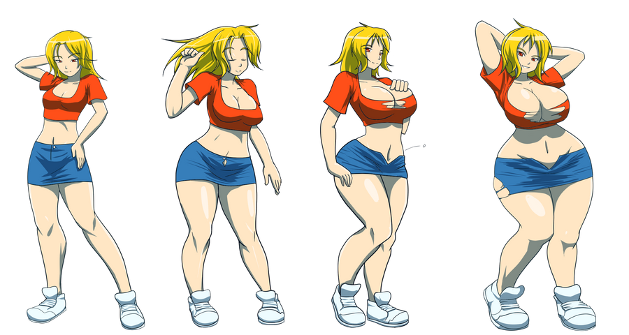 Julie hourglass -commission by Kojiro-Brushard