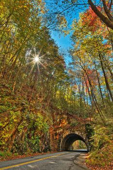 Laurel Creek Sunburst Tunnel by somadjinn