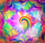 The origin of the rainbow spiral. by Mladavid