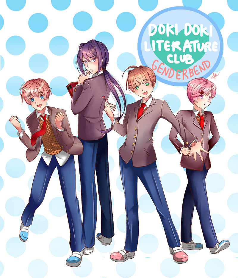 DokiDoki Literature Club Genderbend by Mildemme