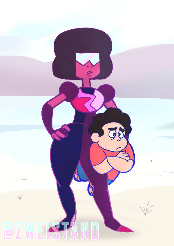We've got to it...a Steven Universe fanart! I actually catch a few episodes sometimes. I quite enjoy the style and the type of storytelling. Garnet is my favorite from the three gems, I think. sinc...