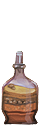 A bottle of layered sand.