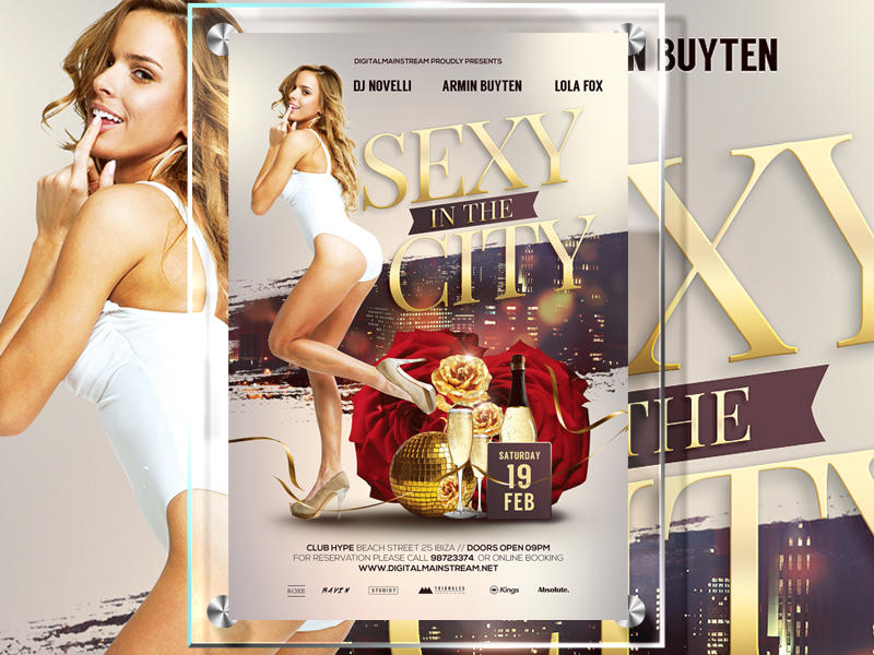 Sexy In The City Flyer Template by dennybusyet
