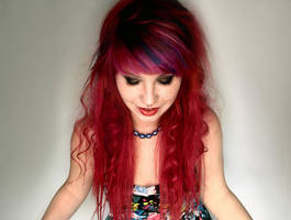 pink hair by rhiannamellor