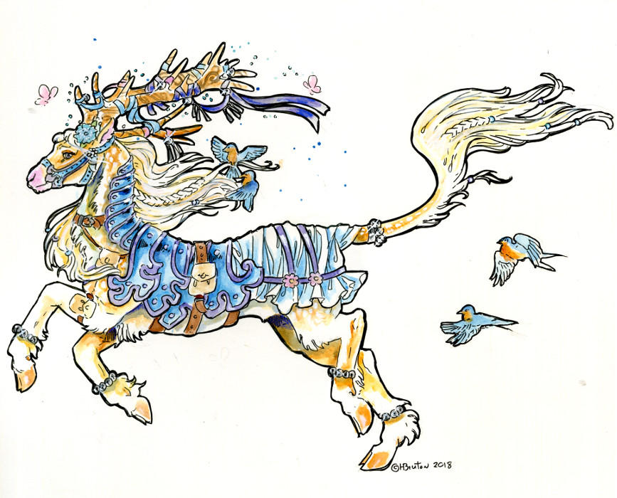 Deer Bard by Hbruton